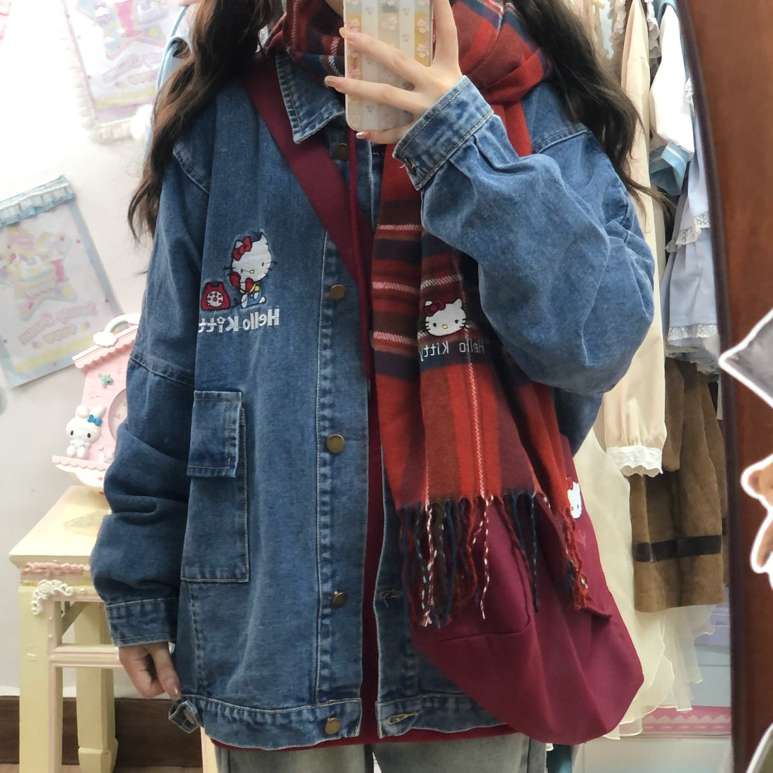 Lovely Kitty Jeans Coat PN5995