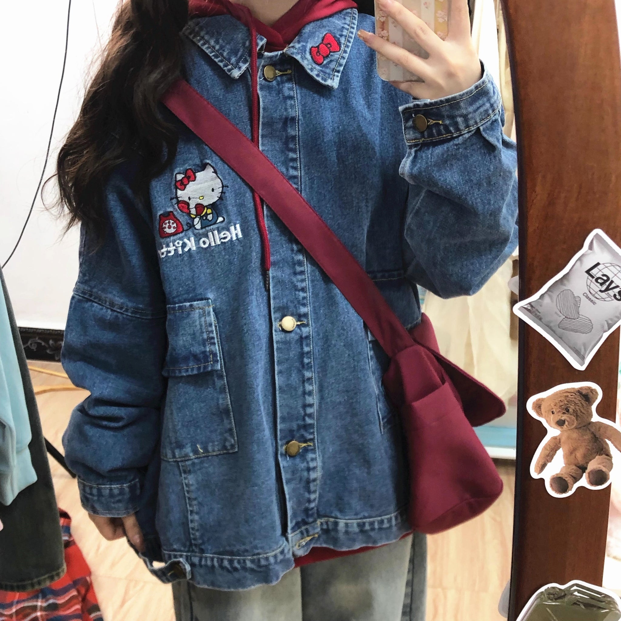 Lovely Kitty Jeans Coat PN5995