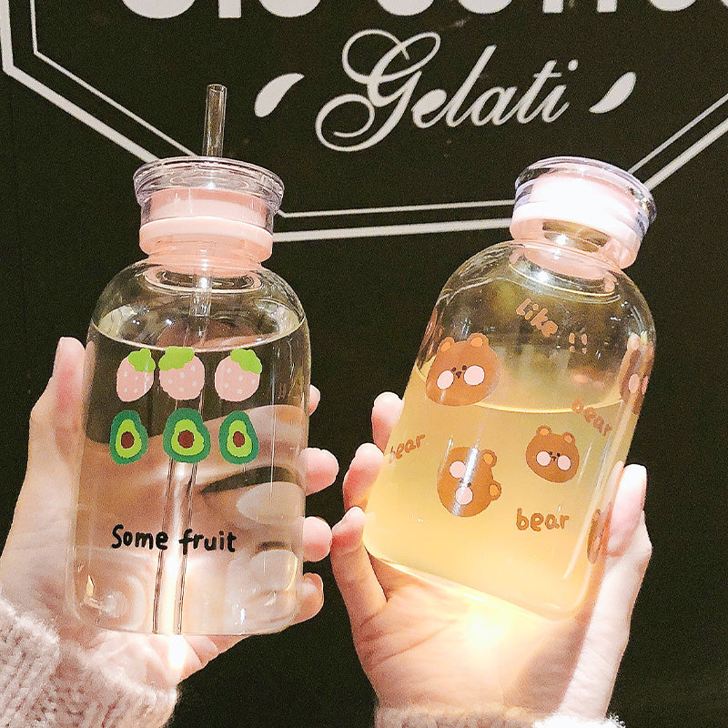 Bear and Fruits Water Bottle  JK2083