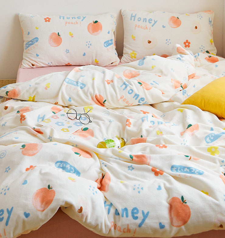 Honey Peach Bedding Set JK2569