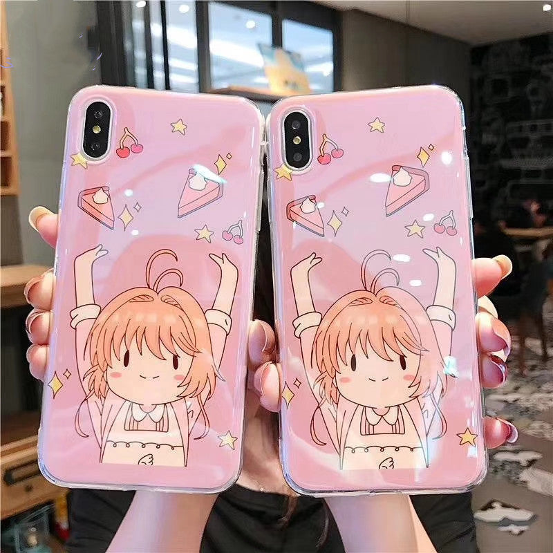 Cute Sakura Phone Case for iphone 6/6s/6plus/7/7plus/8/8P/X/XS/XR/XS Max JK1682