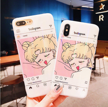 Sleepy Usagi Phone Case for iphone 6/6s/6plus/7/7plus/8/8P/X/XS/XR/XS Max JK1052