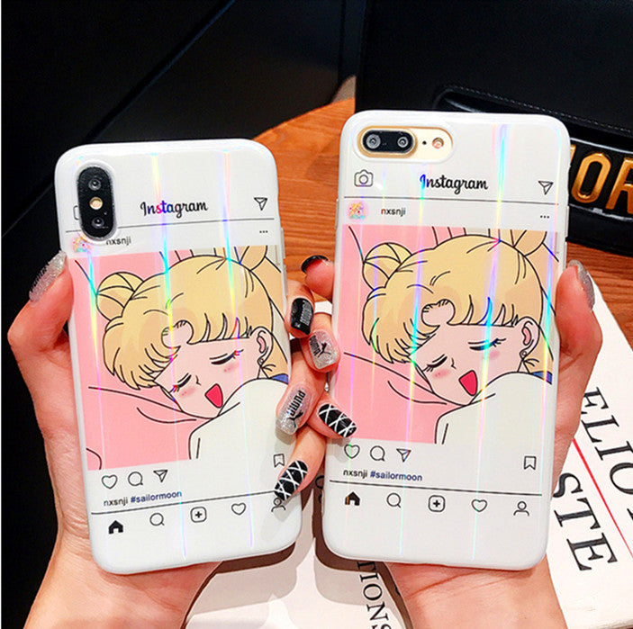 Sleepy Usagi Phone Case for iphone 6/6s/6plus/7/7plus/8/8P/X/XS/XR/XS Max JK1052