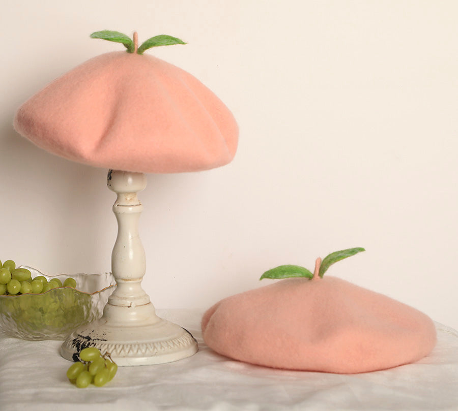 Fashion Peach Beret JK2681