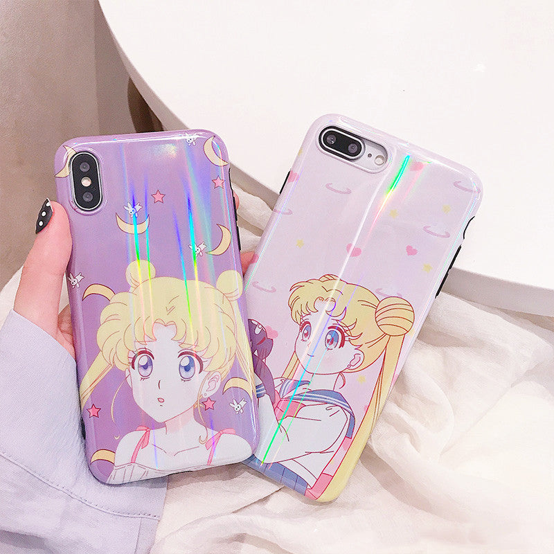 Luna and Usagi Phone Case for iphone 6/6s/6plus/7/7plus/8/8P/X/XS/XR/XS Max JK1579