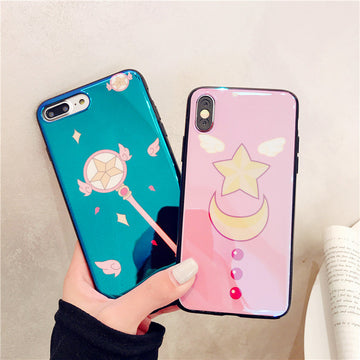 Sailormoon and Sakura Phone Case for iphone 6/6s/6plus/7/7plus/8/8P/X/XS/XR/XS Max JK1336