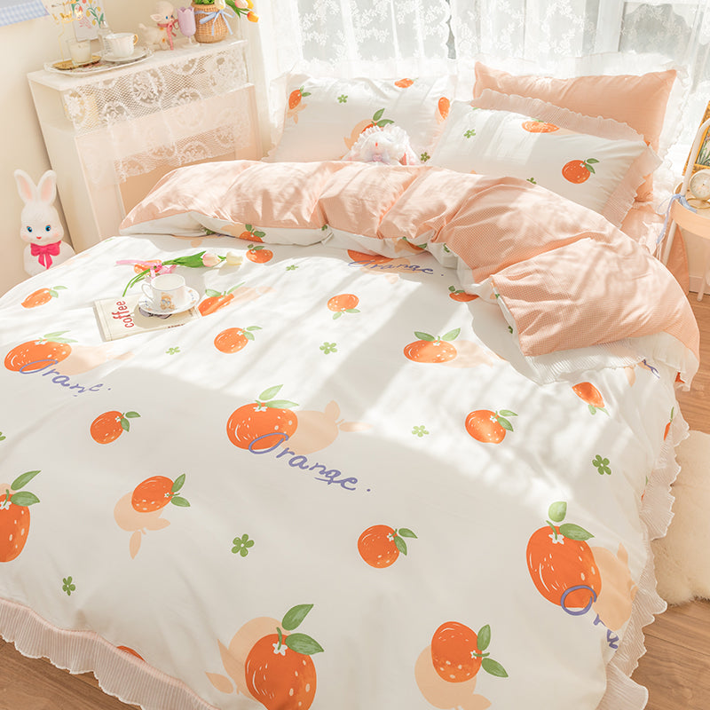 Sweet Orange Bedding Set JK2809