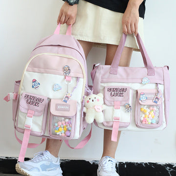 Fashion Cartoon Backpack and Shoulderbag Set JK3199