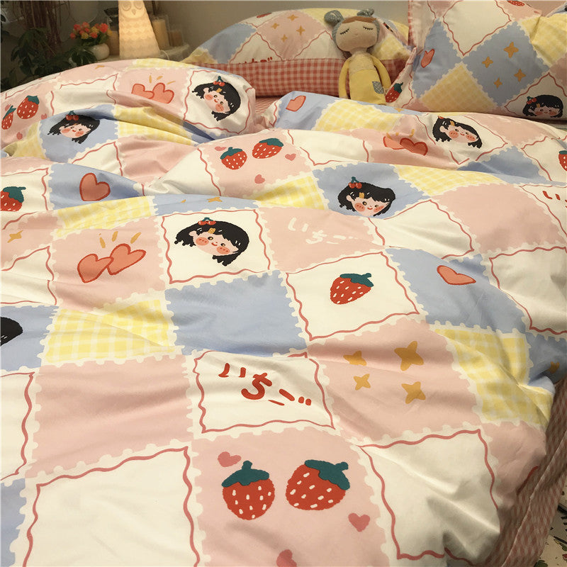 Lovely Strawberry Girl Bedding Set JK2138