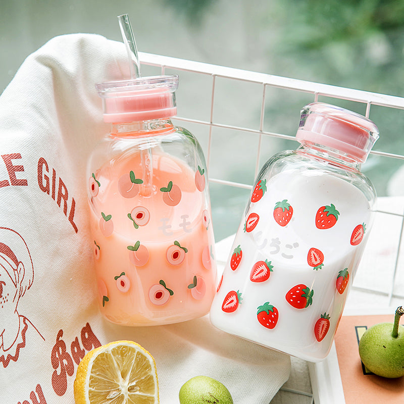 Kawaii Strawberry Water Bottle  JK2279