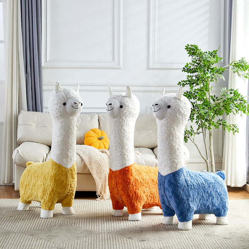 Creative plush alpaca stool AN1005