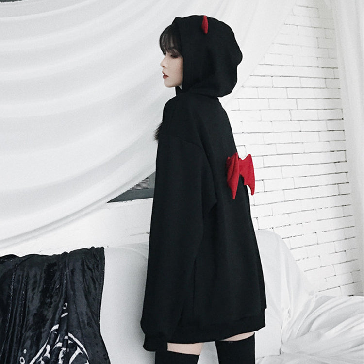 Black Devil Girl Hoodie JK1772