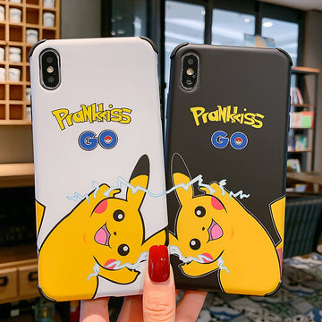 Lovely Pikachu Phone Case for iphone 6/6s/6plus/7/7plus/8/8P/X/XS/XR/XS Max JK1672