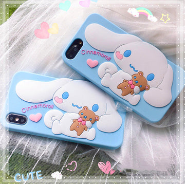 3D Cinnamoroll Phone Case for iphone 6/6s/6plus/7/7plus/8/8P/X/XS/XR/XS Max/11/11pro/11pro max/12/12pro/12pro max/12mini/13/13pro/13pro max JK1450