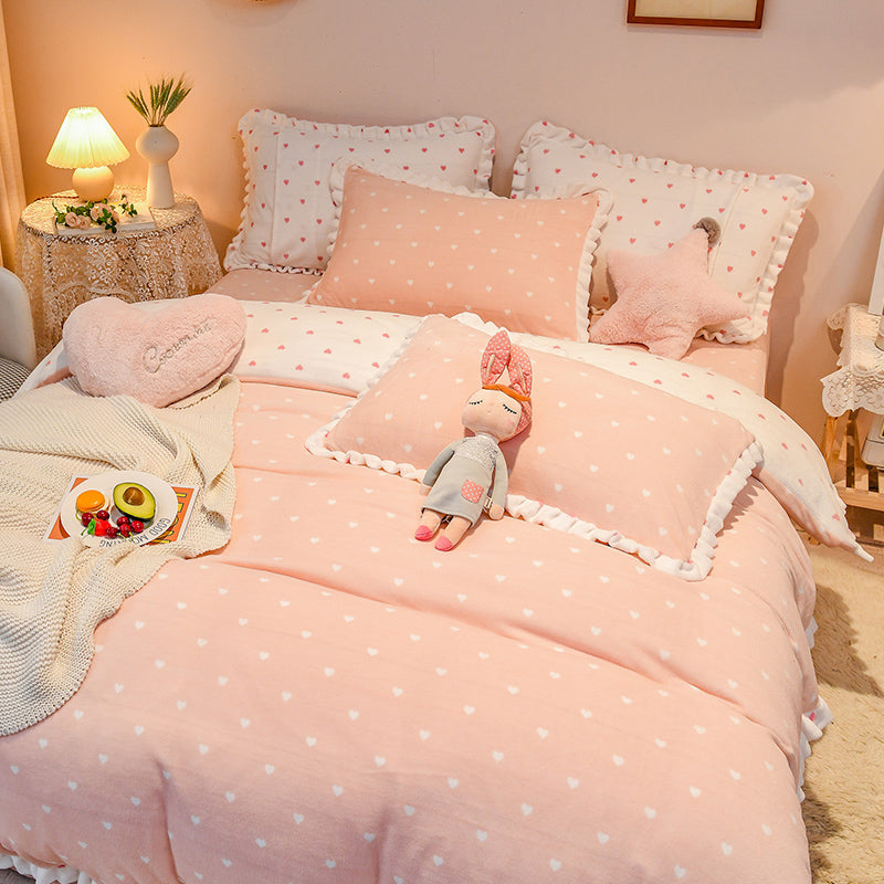 Soft Hearts Bedding Set JK2998