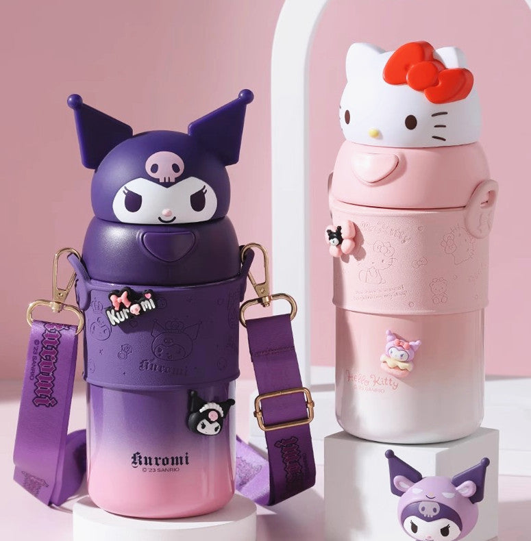 Cute Anime Vacuum Water Bottle PN6344