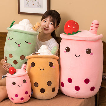 Cute Bubble Tea Plush Hold Pillow JK3086