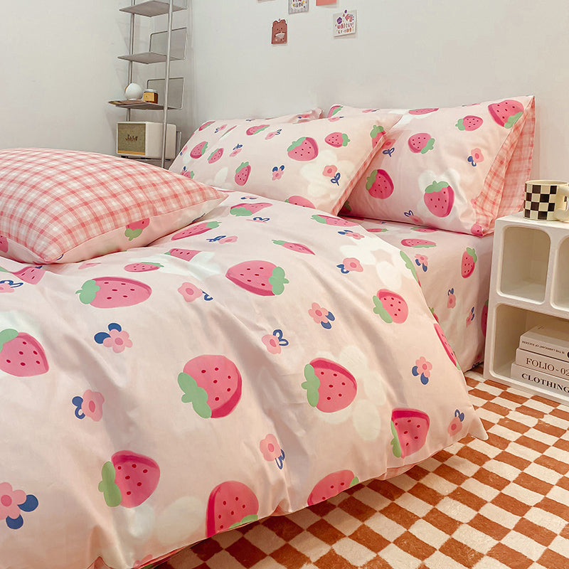 Cute Strawberry Bedding Set JK3013