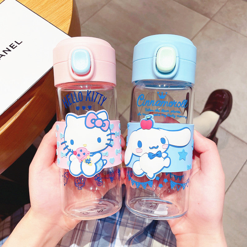 Cartoon Anime Glass Water Bottle PN5036