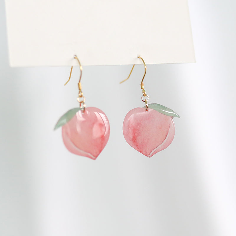 Cute Peach Earrings/Clips JK2221