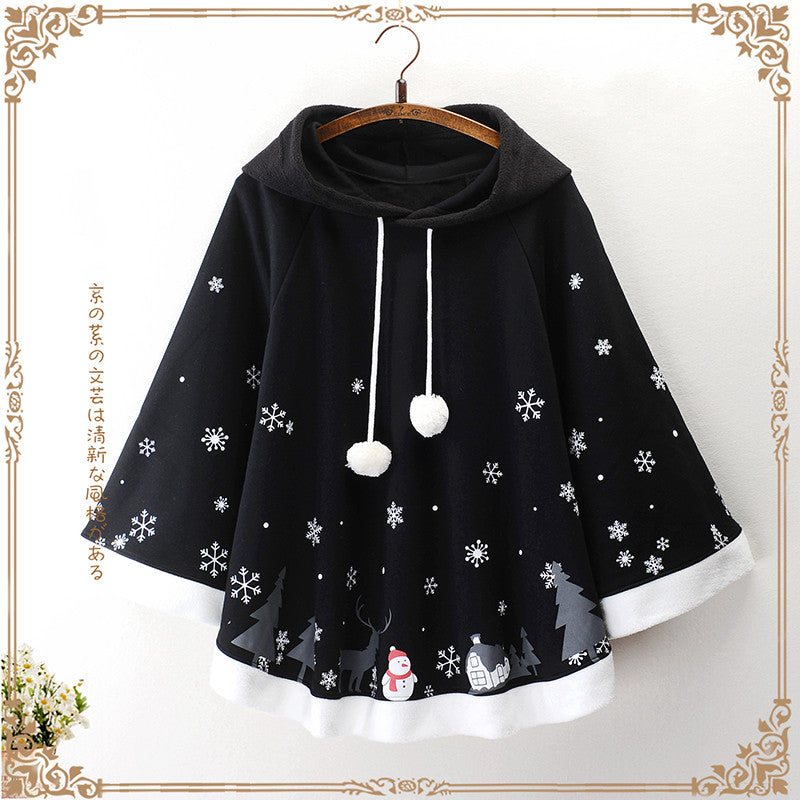 Fashion Snow Cloak Coat JK2612