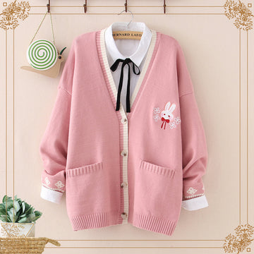 Fashion Rabbit Sweater Coat JK3012