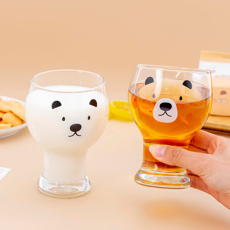 Kawaii Bear Glass Water Cups PN5726