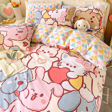 Cartoon Rabbits Bedding Set PN5095