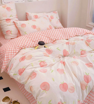 Kawaii Peaches Bedding Set PN5222