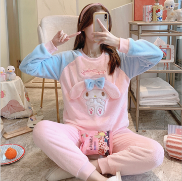 Soft Cartoon Winter Pajamas Suits JK2547