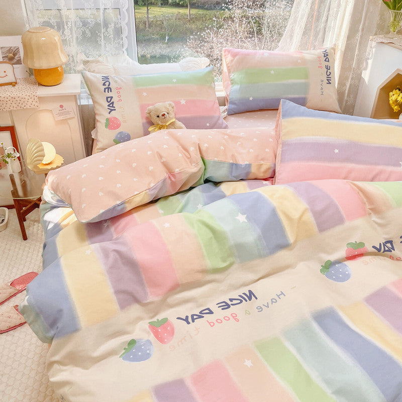 Rainbow Strawberry Bedding Set PN4981