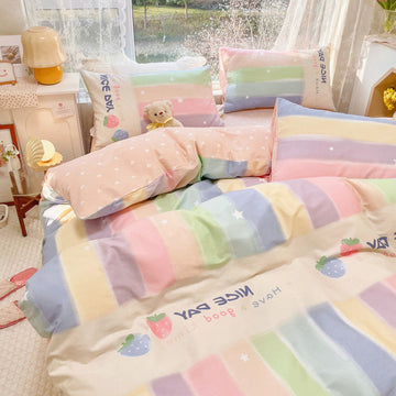 Rainbow Strawberry Bedding Set PN4981