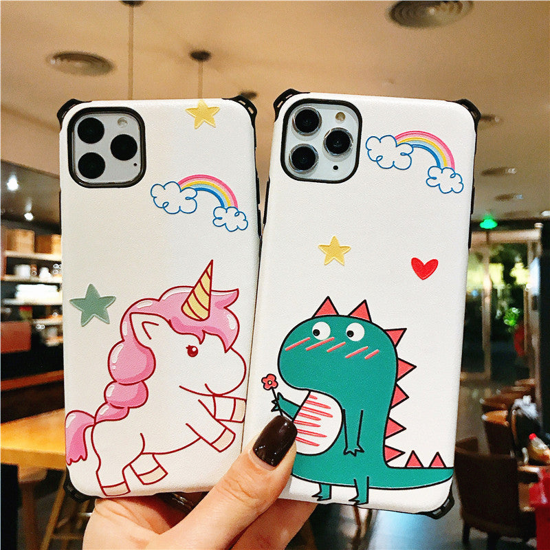 Cartoon Unicorn Phone Case for iphone 6/6s/6plus/7/7plus/8/8P/X/XS/XR/XS Max/11/11 pro/11 pro max JK1905