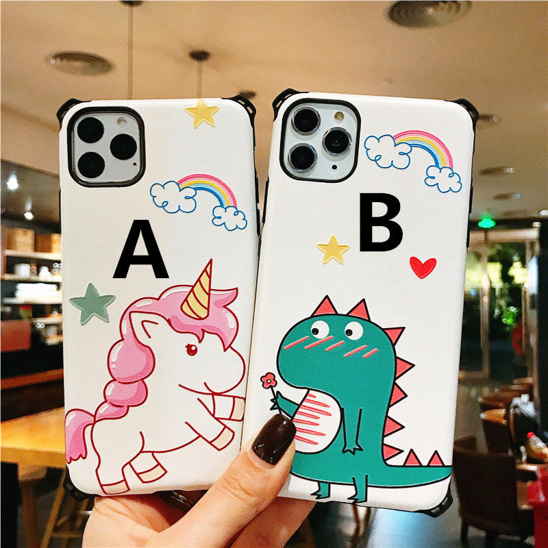 Cartoon Unicorn Phone Case for iphone 6/6s/6plus/7/7plus/8/8P/X/XS/XR/XS Max/11/11 pro/11 pro max JK1905