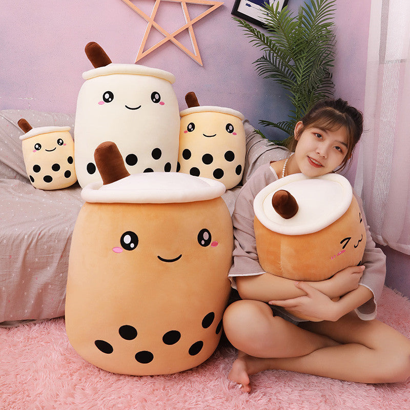 Soft Bubble Tea Hold Pillow JK2253