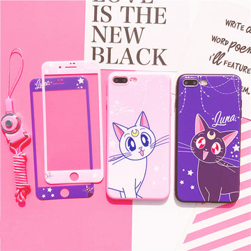 Luna And Artemis Phone Case for iphone 6/6s/6plus/7/7plus/8/8P/X/XS/XR/XS Max JK1208