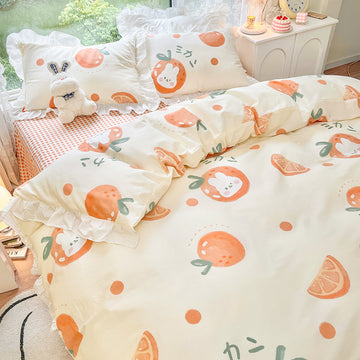 Sweet Orange Bedding Set JK2869