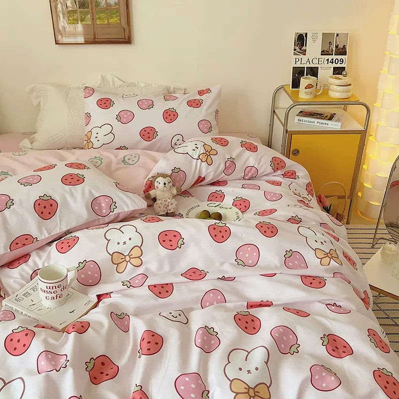 Rabbit Strawberry Bedding Set PN5253