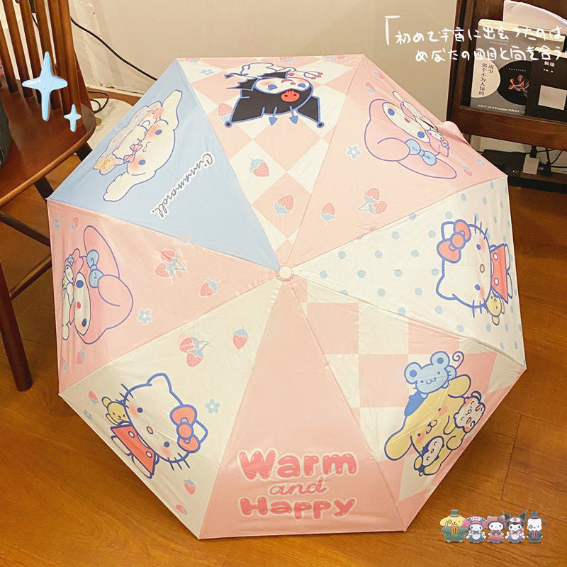 Cute Anime Automatic Folding Umbrella PN5246