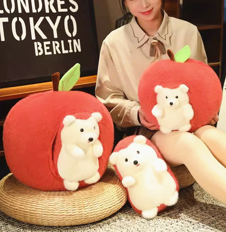 Cute Apple Plush Hold Pillow JK3812