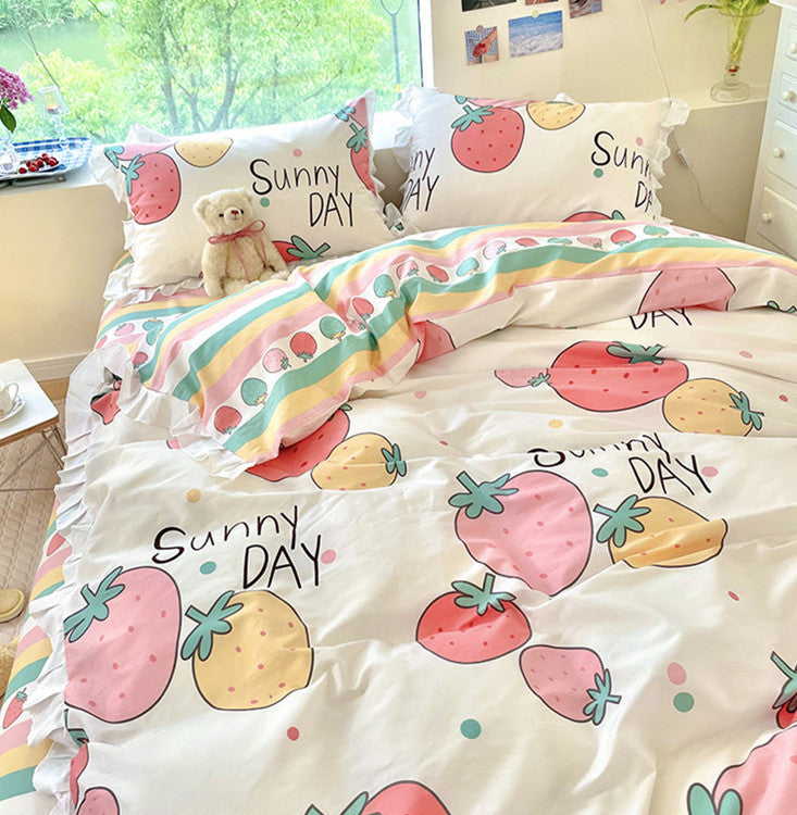 Fashion Strawberry Bedding Set JK2788