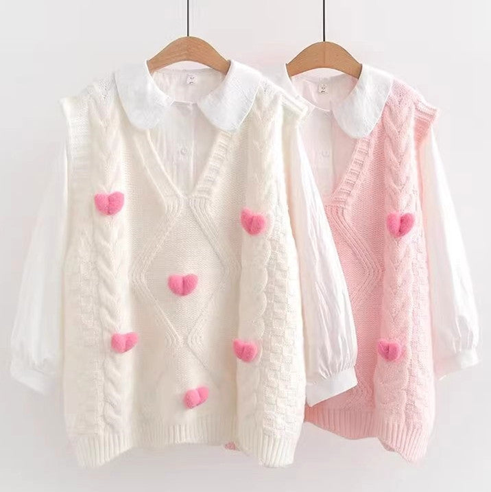 Kawaii Girls Vest And Shirt Two-pieces PN6571