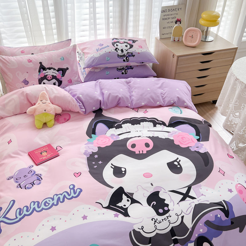 Kawaii Kuromi Bedding Set PN5849