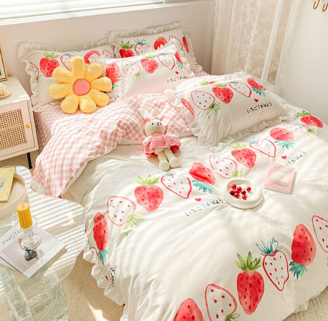 Fashion Strawberry Bedding Set JK3144