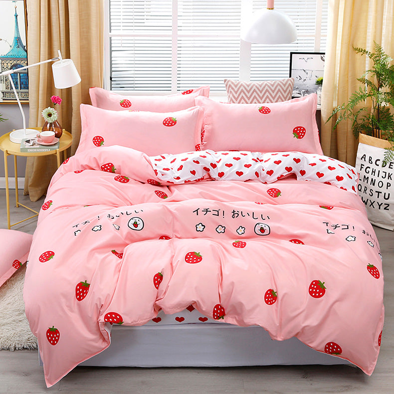 Fashion Strawberry Bedding Set JK1684