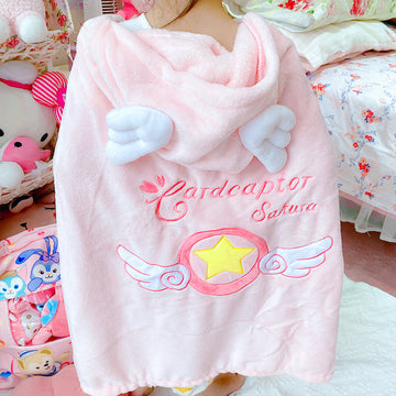 Kawaii Sakura Cloak Blanket PN5361