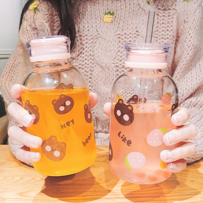 Bear and Fruits Water Bottle  JK2083