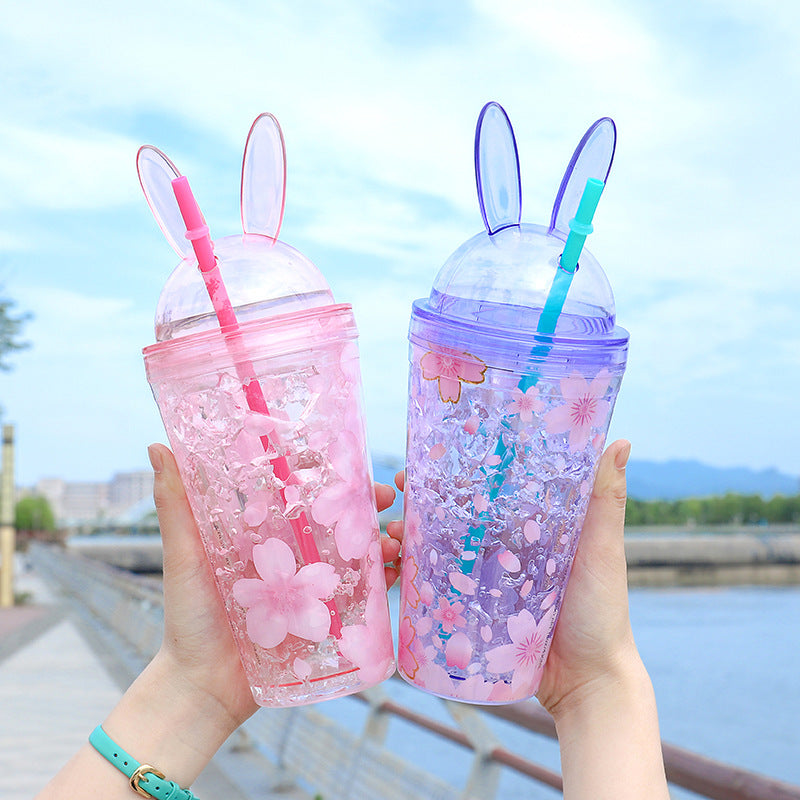 Lovely Rabbit Ears Water Bottle  JK2414