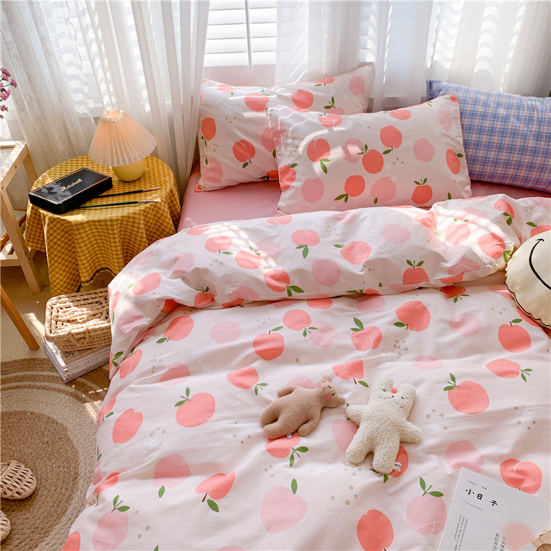 Kawaii Peach Bedding Set JK2173