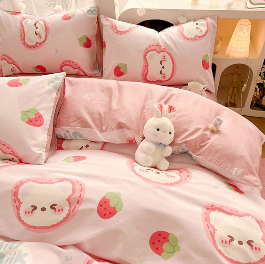 Strawberry Bear Bedding Set PN5511